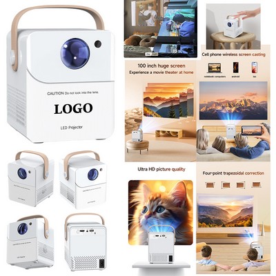Compact Mini Projector with Full HD 1080P Support