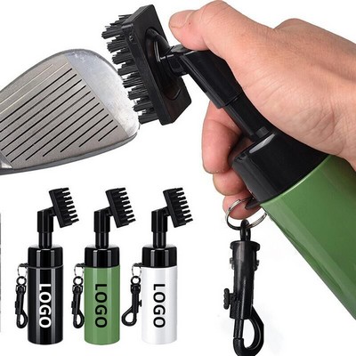 Golf Press Type Water Spray Club Head Cleaning Brush