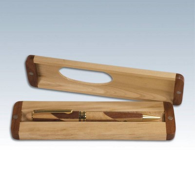 Wooden Maple and Rosewood Pen Cases