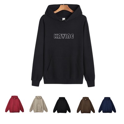 Pullover Unisex Hoodies Fleece-lined