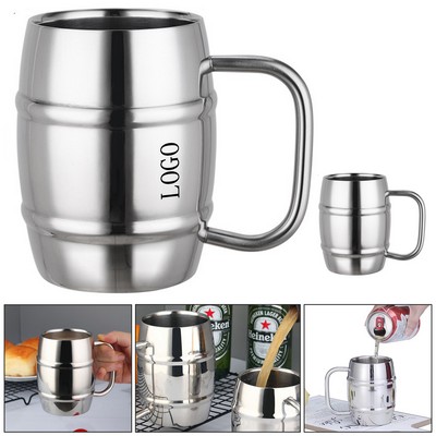 15oz Double Wall Stainless Steel Beer Mug