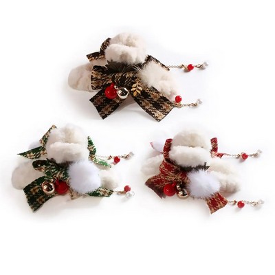 Plaid Christmas Hairpins and Claw Clips