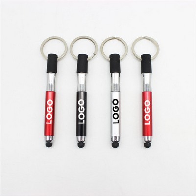 Touch Screen 3-in-1 Ballpoint Keychain Capacitive Stylus Pen