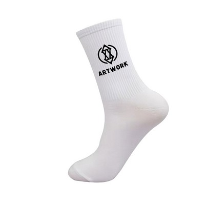 Jacquard Knit Cotton Sports Socks
