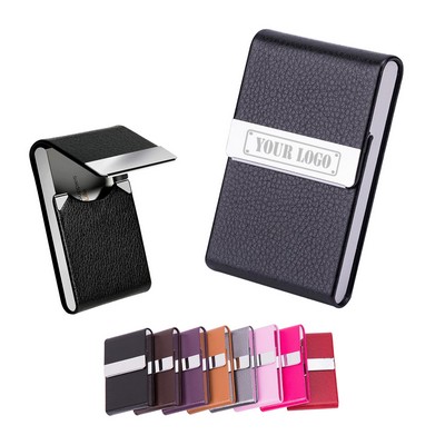 Magnetic PU Business Card Holder