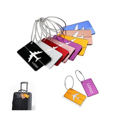 Aluminum Travel ID Tag for Luggage Identifier With Privacy Name Card