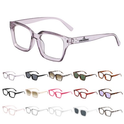 Classic Trendy Chunky Square Sunglasses UV380