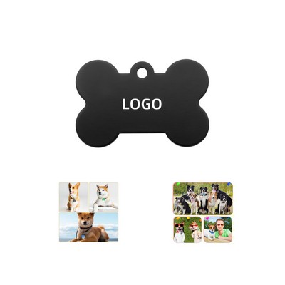 Bone Shaped Aluminium Dog Tag