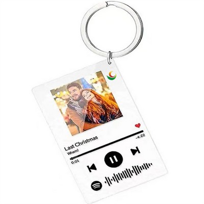 Photo Music Keychain