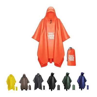 3-In-1 Waterproof Lightweight Unisex Raincoat Poncho