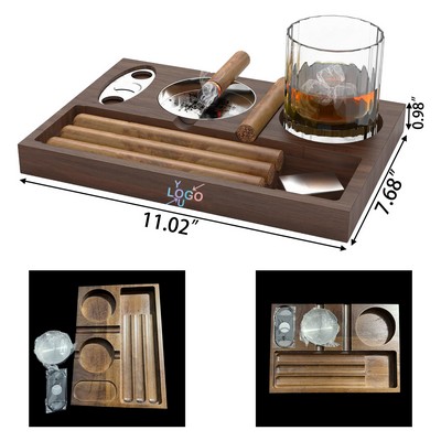 Versatile Wooden Cigar Ashtray