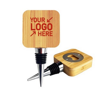 Bamboo Wine Bottle Stopper