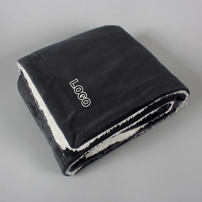 Heavyweight Reversible Sherpa Micro-Mink Throw