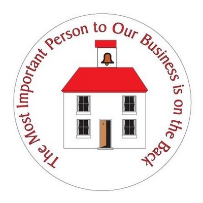 School House Photo Hand Mirror (2½" Diameter)