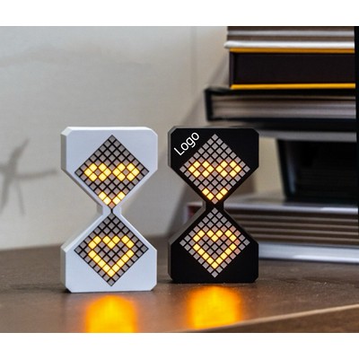 Digital Hourglass 1-30 Minute Freely Adjustable Gravity Timer Dynamic Flow Cube Led Night Light
