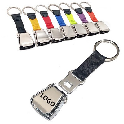 Airplane Seat Belt Keychain Luggage Tag