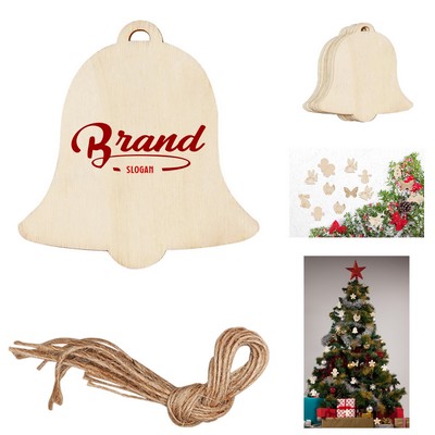 Wooden Bell Cutout for Christmas Party and New Year Celebration