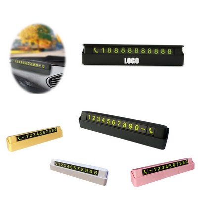 Hidden Parking Number Plate