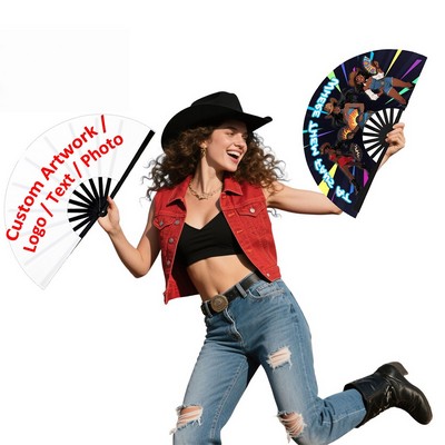 Bulk Custom Foldable Dance Fans Line Dancing with Photo 2025