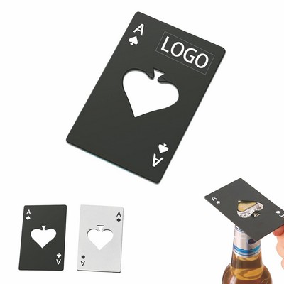 Stainless Steel Playing Card Bottle Openers