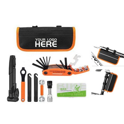Bicycle Repair Bag With Tire Pump