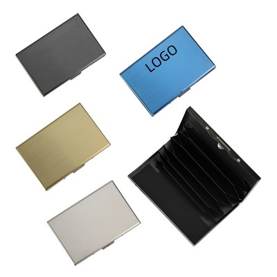 Business Portable Metal Business Card Case