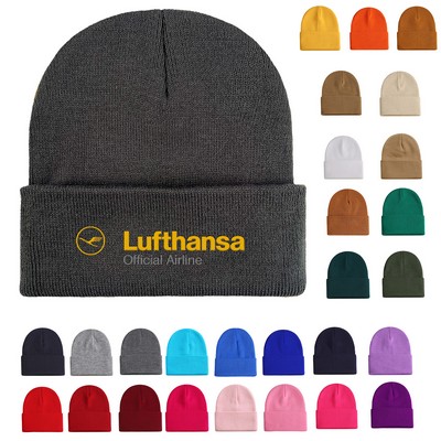 Knitted Cuffed Beanie