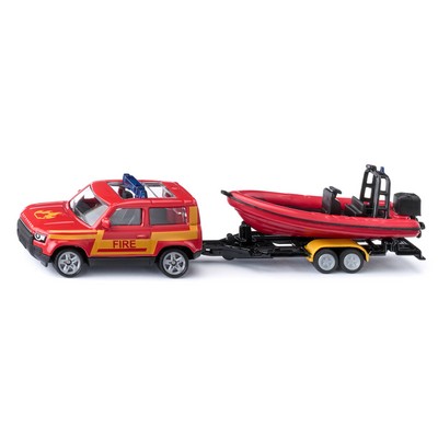 Land Rover Defender With Boat Die-Cast Model