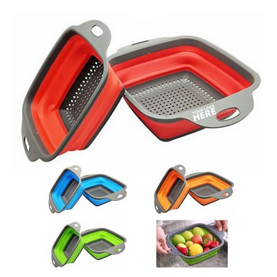 Foldable Silicone Strainer Colander