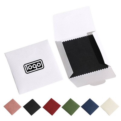 Jewelry Cleaning Microfiber Cloth Polishing w/ Paper Bag