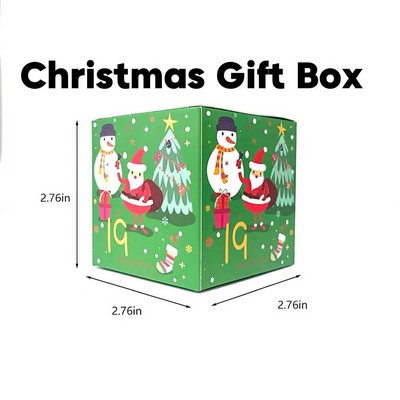 Christmas Countdown Calendar Box 24 Pack With Numbered Paper Gift Boxes