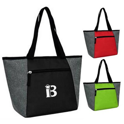 12L Oxford Insulated Cooler Tote Bag w/ Zipper