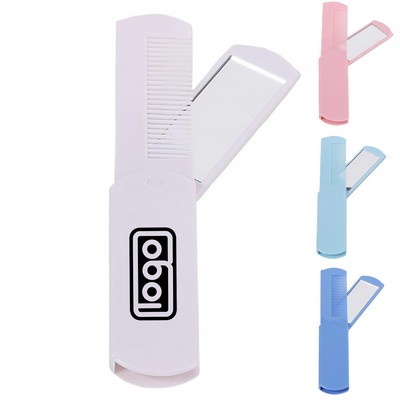 2-in-1 Foldable Mirror & Comb