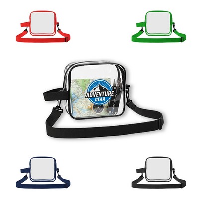 Durable Clear PVC Crossbody Sports Pack
