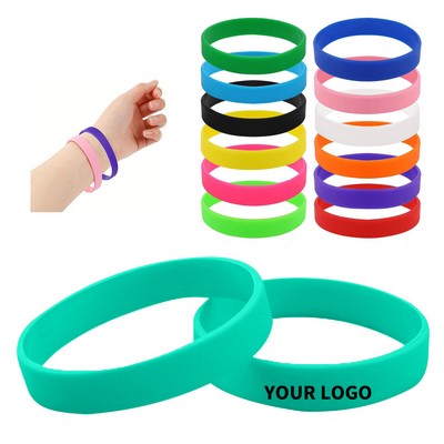 Silicone Debossed Color Fill Wristband