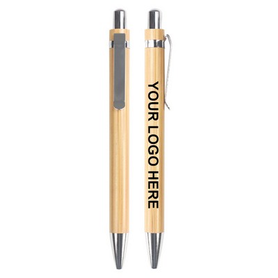 Eco-Friendly Clicker Bamboo Pen
