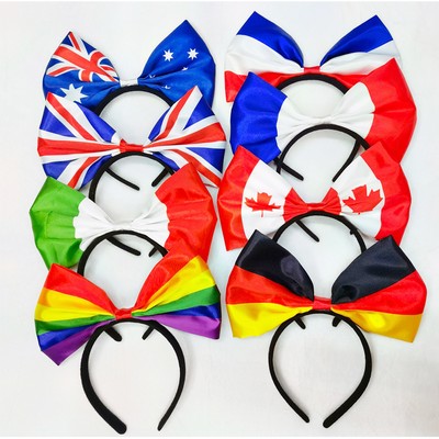 July 4th Bowknot Flag Hair Hoop Headband