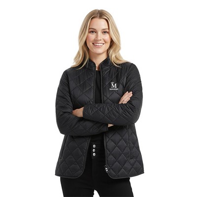 Women's Diamond Quilted Full-Zip Outerwear