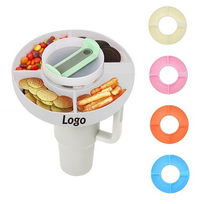 Compartmentalized Ceramic Fruit and Snack Serving Platter with Dividers