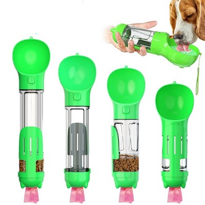Portable 3-in-1 Leak-Proof Dog Water Bottle with Waste Bag Dispenser
