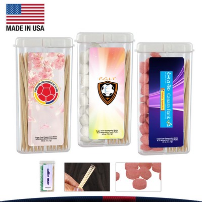 Xanthe Rectangular Flip-Top Mints and Toothpicks