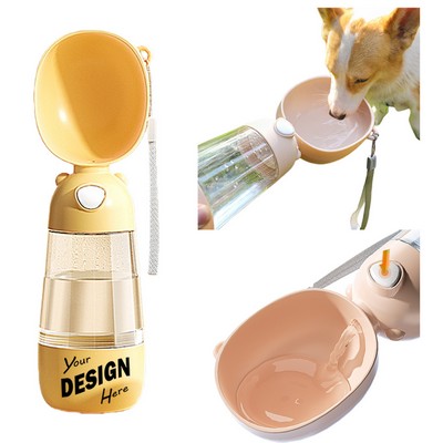 Outdoor Pet Cup with Integrated Feeder