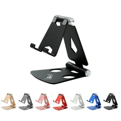 Folding Cell Phone Stand, Adjustable Foldable Desktop Holder Compatible