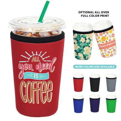 Insulated Neoprene Iced Coffee Cooler Medium