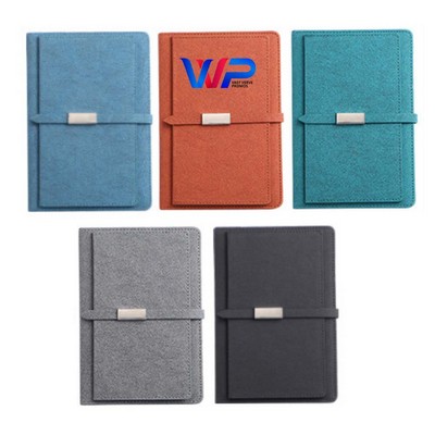 A5 PU Business Notebook With Magnetic Snap