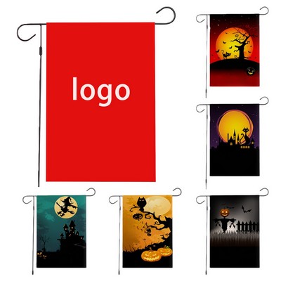 12" x 18" Custom Single Reverse Polyester Garden Banner