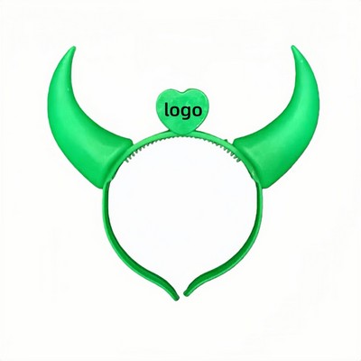 LED Light Up Mickey Bow Headband with Glowing Horns for Parties and Events