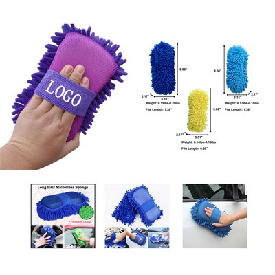 Triple Pack Chenille Car Wash Sponges