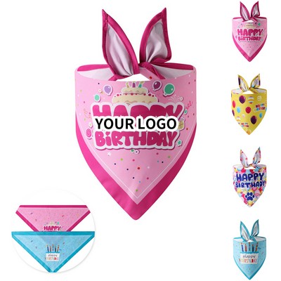 Full Color Polyester Dog Triangle Bandana