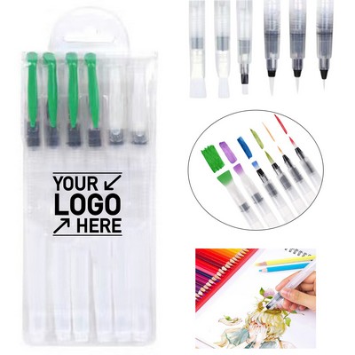 Portable Nylon Tip Watercolor Brush Pen Set